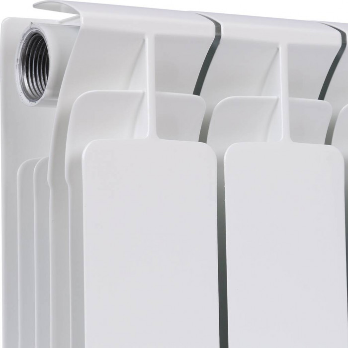 Биметаллический радиатор RIFAR BASE 200, 10 секций, боковое подключение, белый