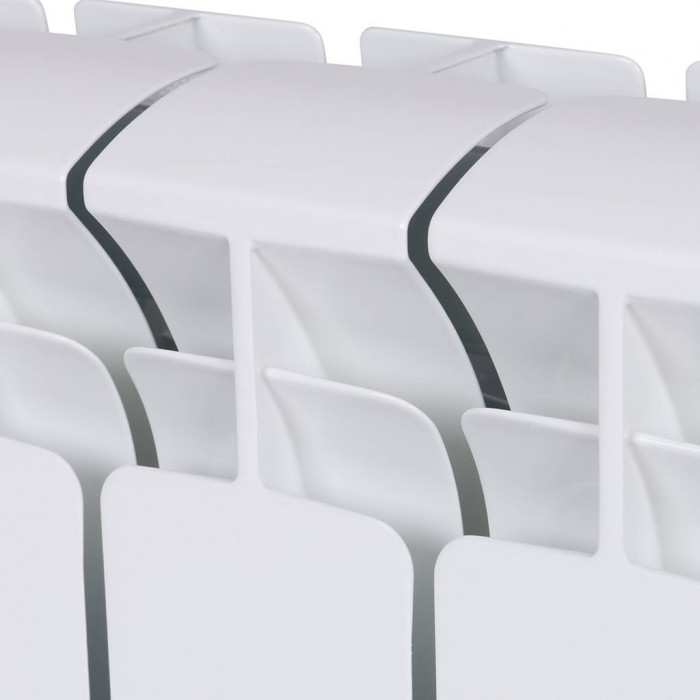 Биметаллический радиатор RIFAR BASE 200, 10 секций, боковое подключение, белый