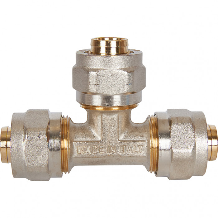 STOUT Тройник равнопроходный 20х20х20 для металлопластиковых труб винтовой