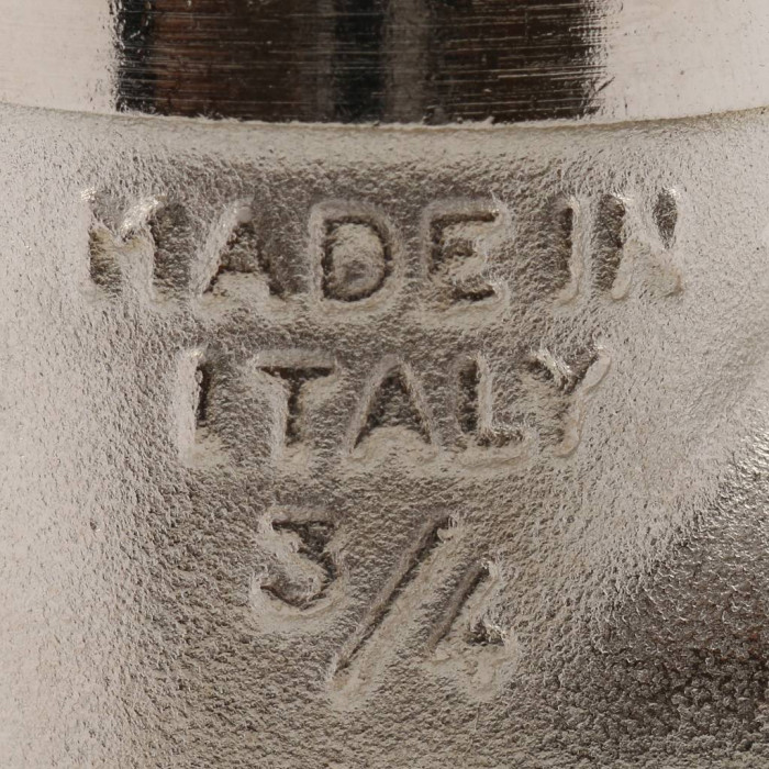 Угольник TIEMME ВВ никелированный 3/4х1/2 для стальных труб резьбовой