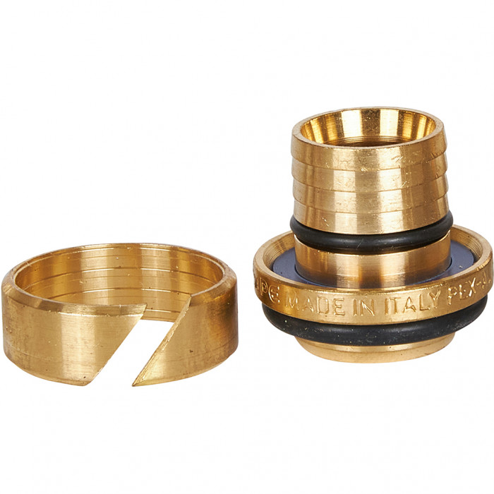 Тройник STOUT равнопроходный 26х26х26 для металлопластиковых труб винтовой