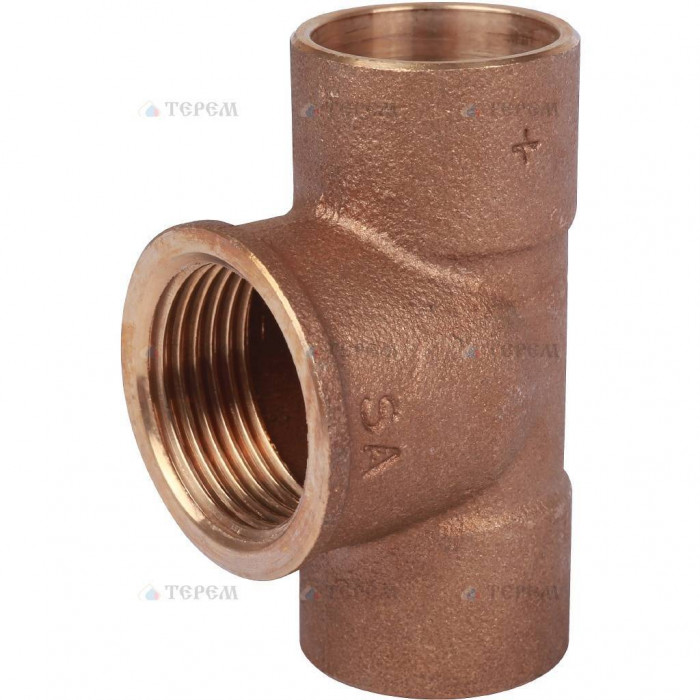 Sanha 4130g тройник ВП-ВР-ВП, бронза28x1x28, для медных труб под пайку