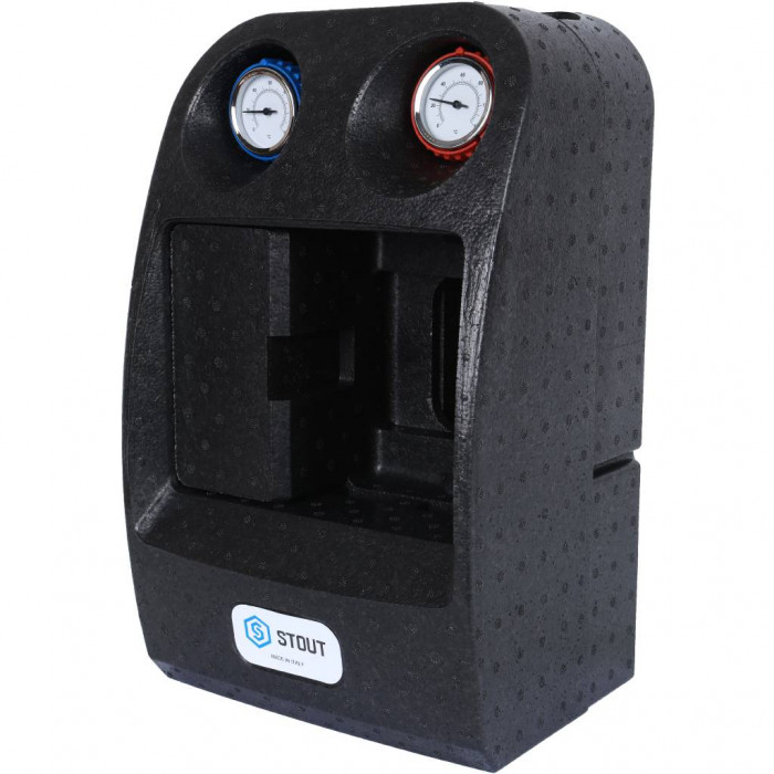 Насосная группа STOUT SDG-0038 с теплообменником 34 пластины, без насоса в теплоизоляции