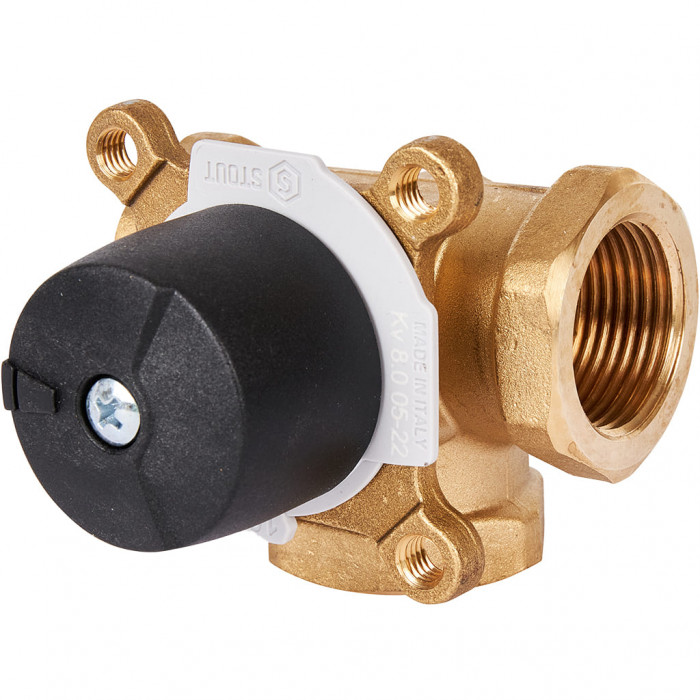 STOUT трехходовой смесительный клапан 1" KVs 8