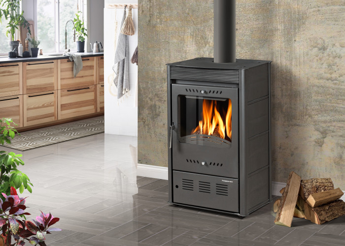 Печь-камин HOSSEVEN ROSE ANTHRACITE