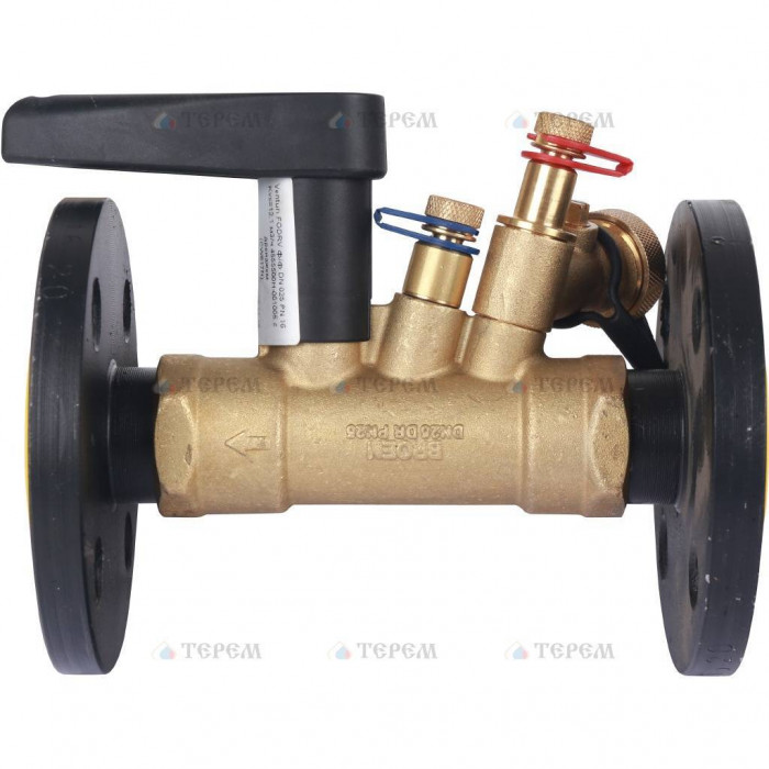 Клапан балансировочный БРОЕН Venturi FODRV DN 025 PN 16 ручной фланцевый повышенной пропускной способности и дренажем