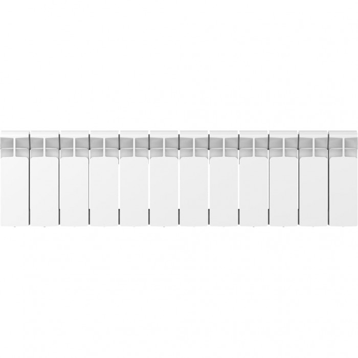 Биметаллический радиатор RIFAR BASE 200, 12 секций, боковое подключение, белый