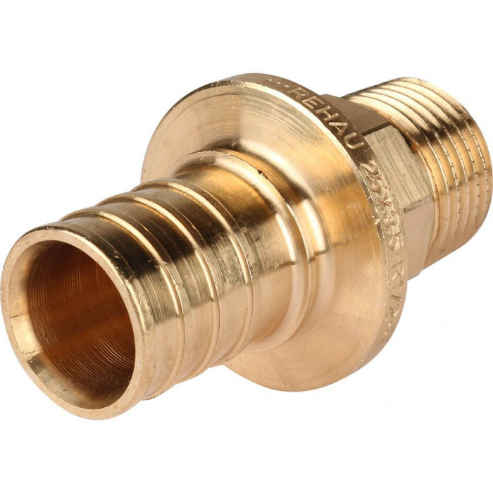 REHAU RAUTITAN Фитинги Переходник с наружной резьбой 25-R 1/2 RX+ для труб из сшит полиэтил аксиальный