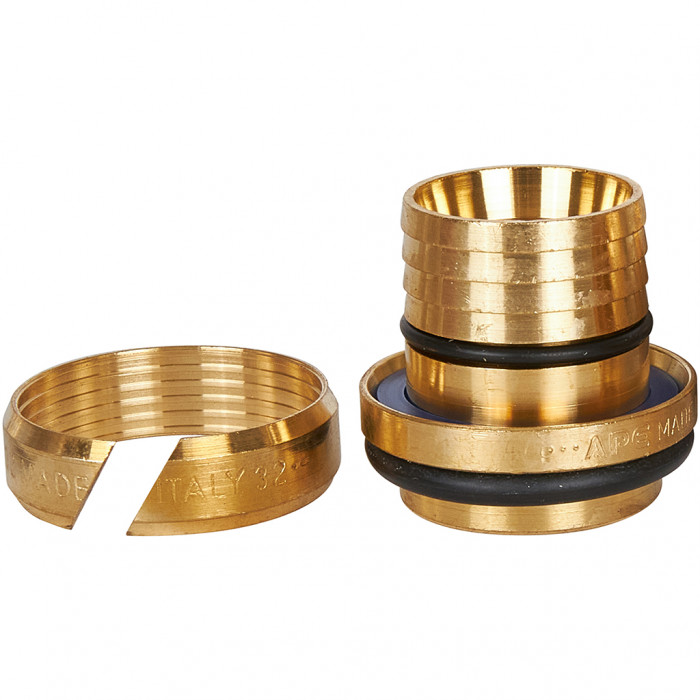 Тройник STOUT равнопроходный 32x32x32 для металлопластиковых труб винтовой