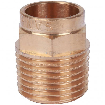 Sanha 4243g переход ВП-НР, бронза15x1/2, для медных труб под пайку
