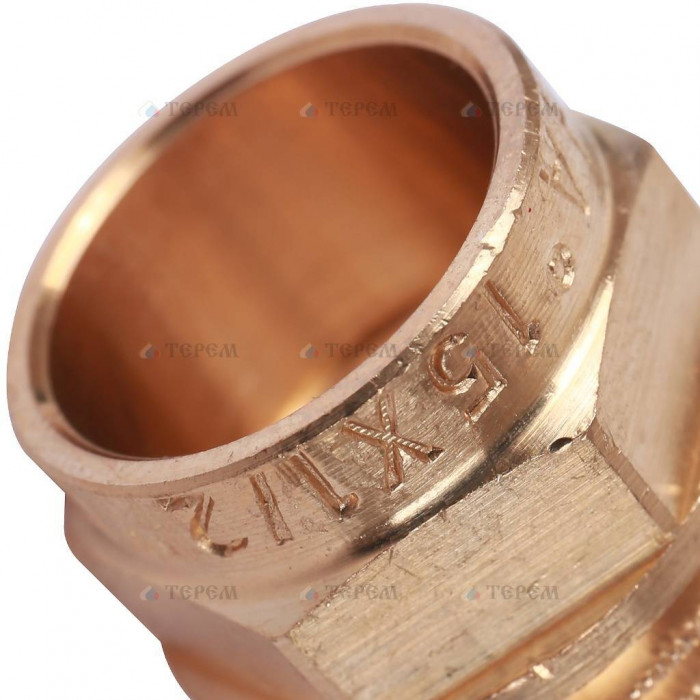 Sanha 4243g переход ВП-НР, бронза15x1/2, для медных труб под пайку