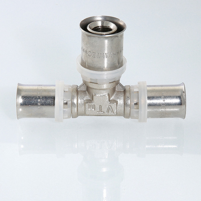 Valtec VTm.231.N.161616 Пресс-фитинг – тройник 16 мм