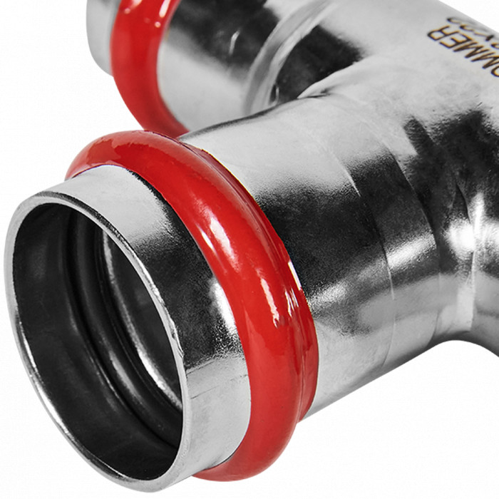 ROMMER RSS-0014-282822 Тройник переходной, 28х28х22, из нержавеющей стали прессовой