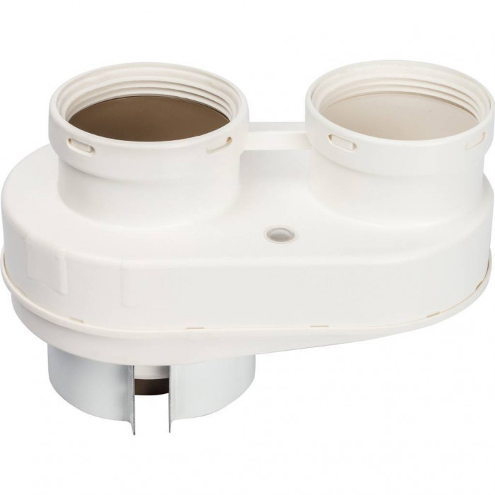 STOUT  Элемент дымохода DN80/80 адаптер для подкл. разд. труб (совместимый  Vaillant,Ptotherm New ) PP-Ryton