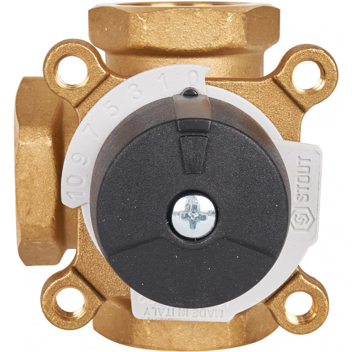 STOUT трехходовой смесительный клапан 1" KVs 12