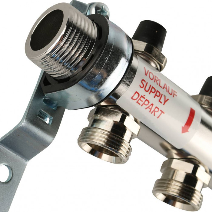 Распределительный коллектор REHAU HKV на 7 контуров нержавеющая сталь (12180711001)