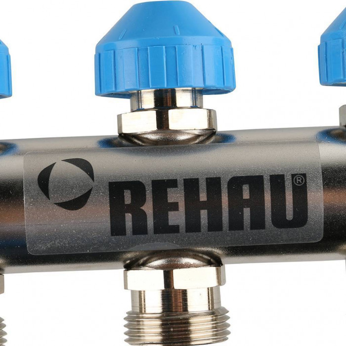 Распределительный коллектор REHAU HKV на 7 контуров нержавеющая сталь (12180711001)
