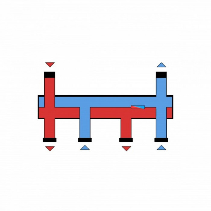 Распределительный коллектор с гидрострелкой GSK 20-2HP Compact