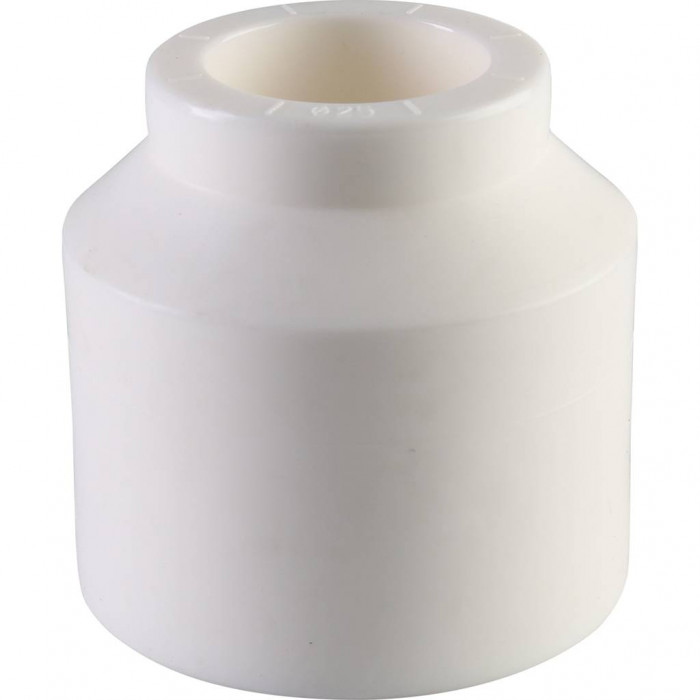 Муфта переходная внутр./наруж. Политэк 50х25 для полипропиленовых труб под сварку (цвет белый)