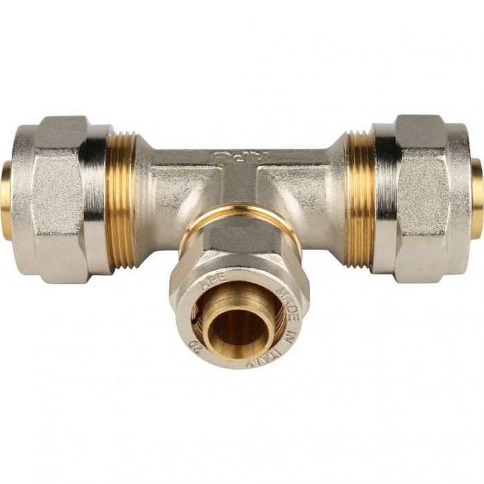 Тройник переходной STOUT 26х20х26 для металлопластиковых труб винтовой