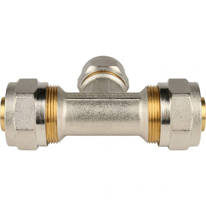 Тройник переходной STOUT 26х20х26 для металлопластиковых труб винтовой