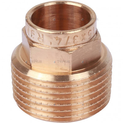 Sanha 4243g переход ВП-НР, бронза15x3/4, для медных труб под пайку