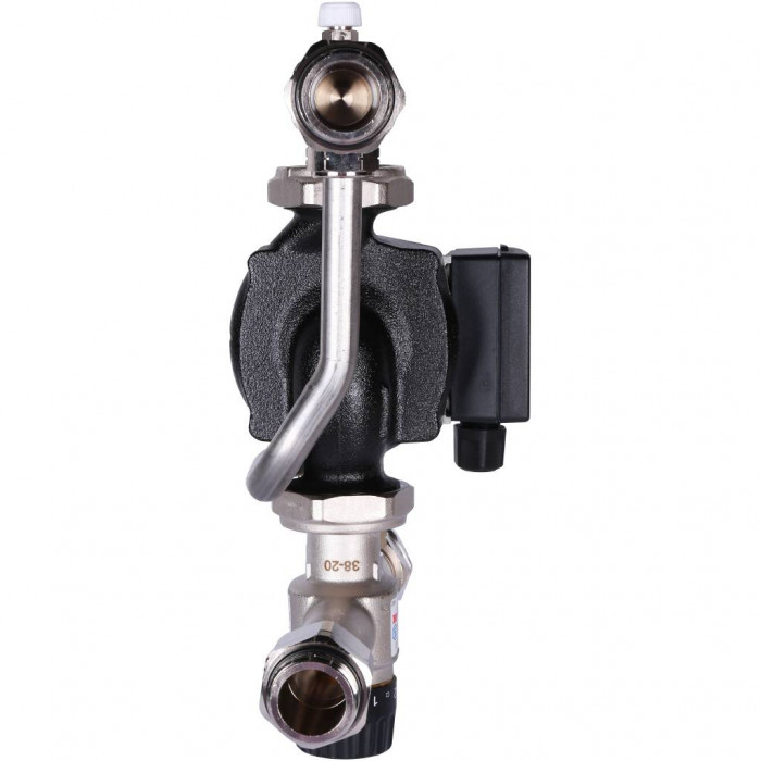 Насосно-смесительный узел STOUT SDG-0120-007001с термостатическим клапаном 30-60°C, с насосом UPSO 25-65, 130 mm