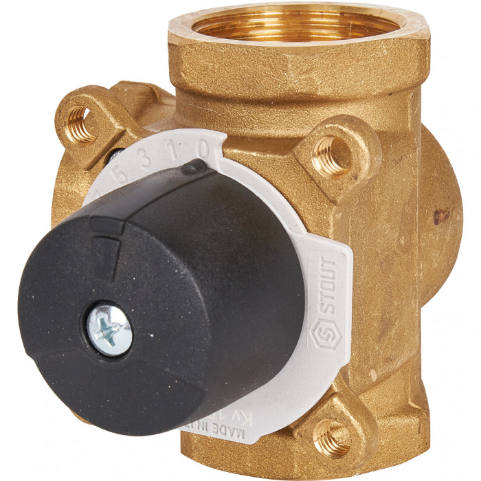 STOUT трехходовой смесительный клапан 1 1/4" KVs 15