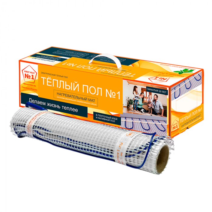 Нагревательный мат "Тёплый пол № 1" ТСП-150-1,0