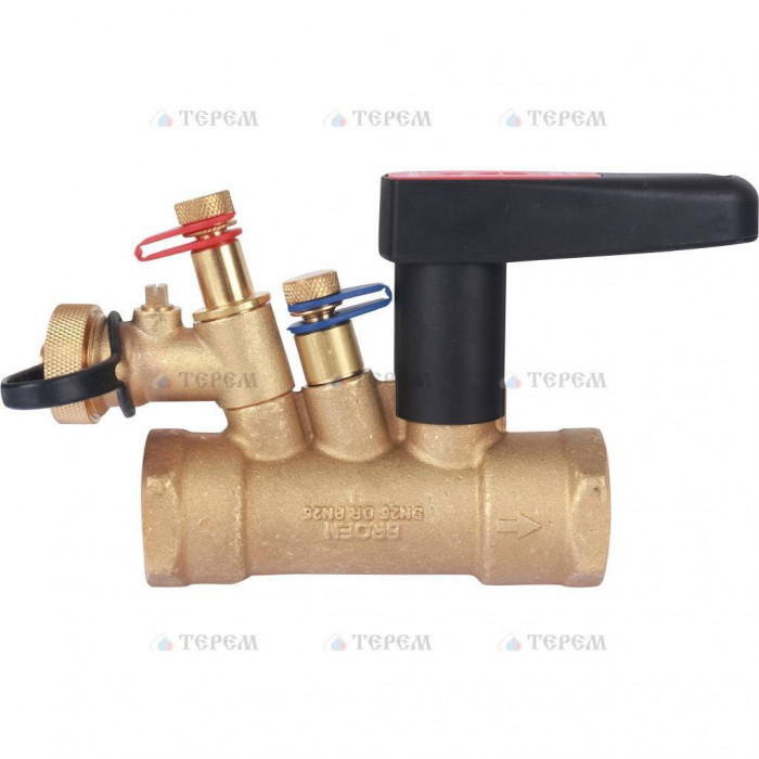 Клапан балансировочный БРОЕН Venturi FODRV DN 025 PN 25 ручной с дренажем