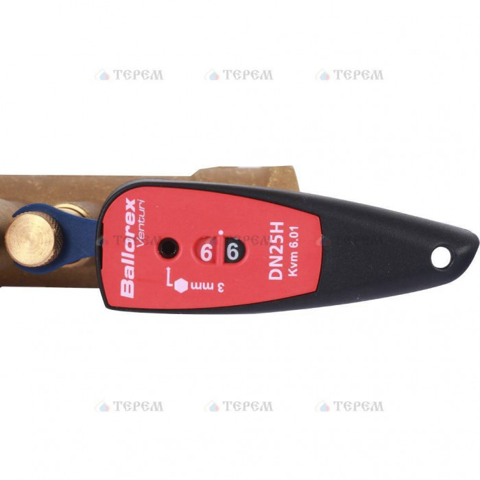 Клапан балансировочный БРОЕН Venturi FODRV DN 025 PN 25 ручной с дренажем