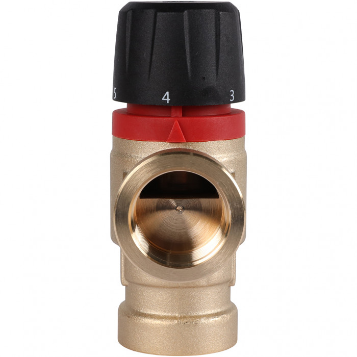 ROMMER RVM-0112-166020 Термостатический смесительный клапан для систем отопления и ГВС 3/4 ВР 35-60°С KV 1,6 (боковое смешивание)