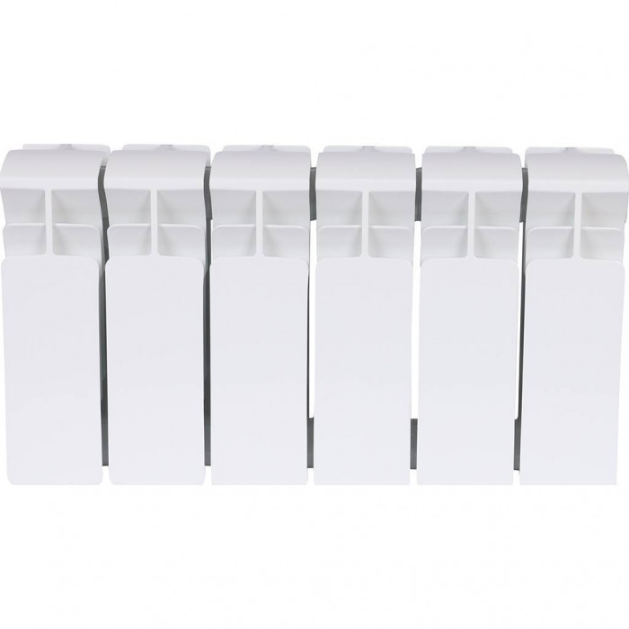 Биметаллический радиатор RIFAR BASE 200, 6 секций, боковое подключение, белый