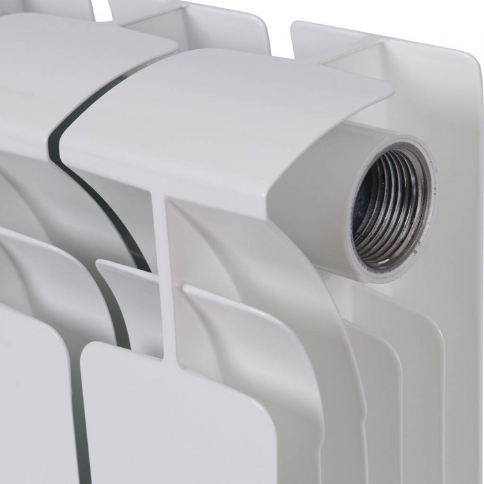 Биметаллический радиатор RIFAR BASE 200, 6 секций, боковое подключение, белый