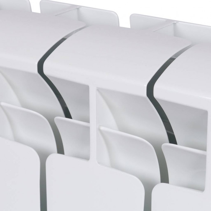 Биметаллический радиатор RIFAR BASE 200, 6 секций, боковое подключение, белый