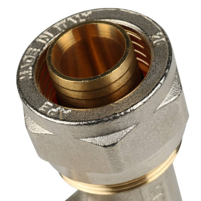 Тройник-переходник STOUT с наружной резьбой 3/4 х26 для металлопластиковых труб винтовой