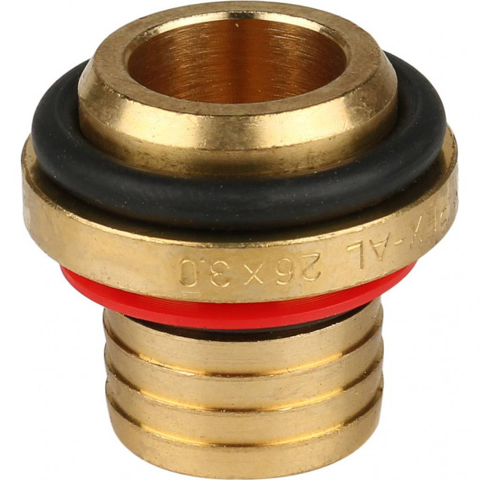 Тройник-переходник STOUT с наружной резьбой 3/4 х26 для металлопластиковых труб винтовой