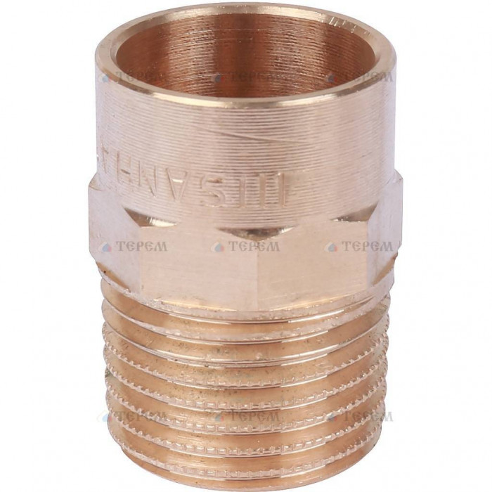 Sanha 4243g переход ВП-НР, бронза18x1/2, для медных труб под пайку