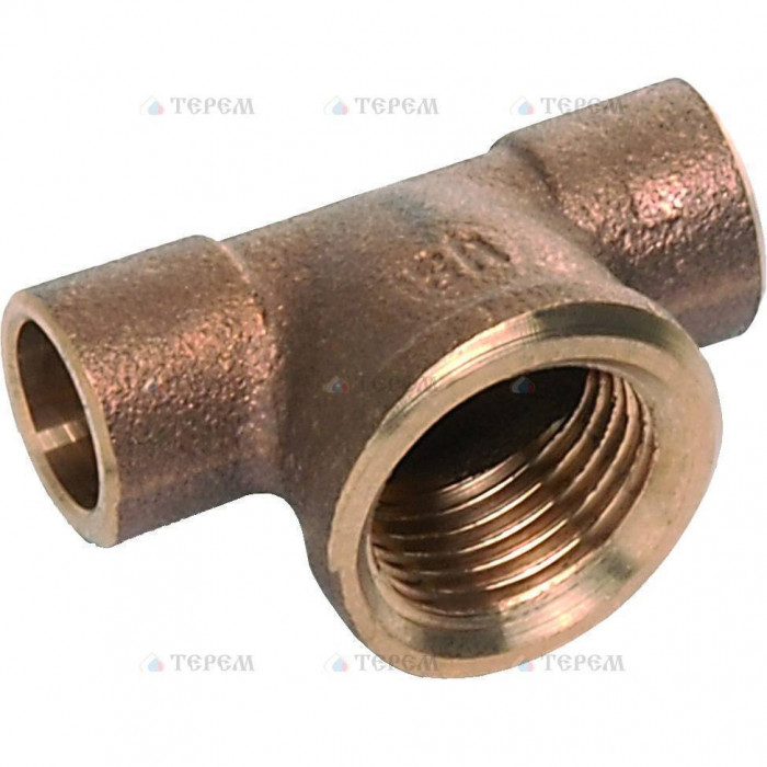 Sanha 4130g тройник ВП-ВР-ВП, бронза 18x3/4x18, для медных труб под пайку