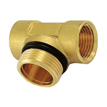 Тройник резьбовой латунный Smart Install В/Н/В 1/2&quot;
