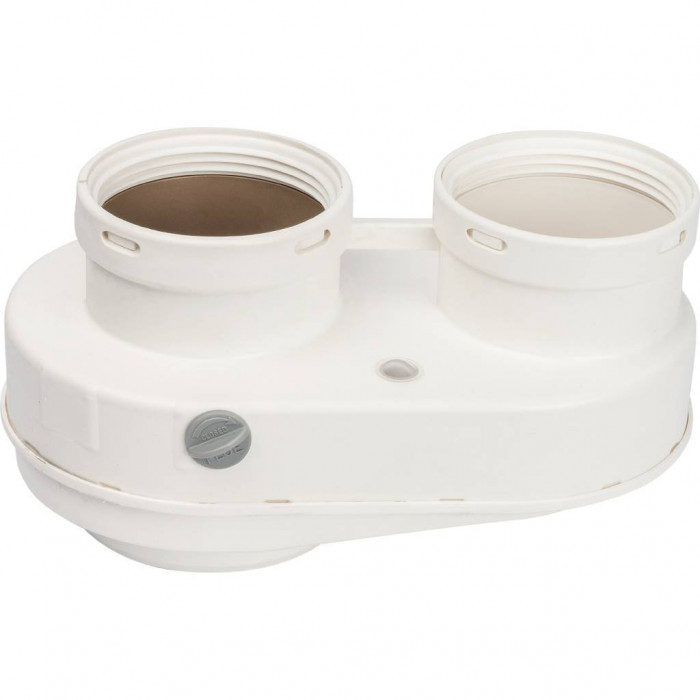 STOUT  Элемент дымохода DN80/80 адаптер для подкл. разд. труб (совместимый  Bosch (фланец ) PP-Ryton