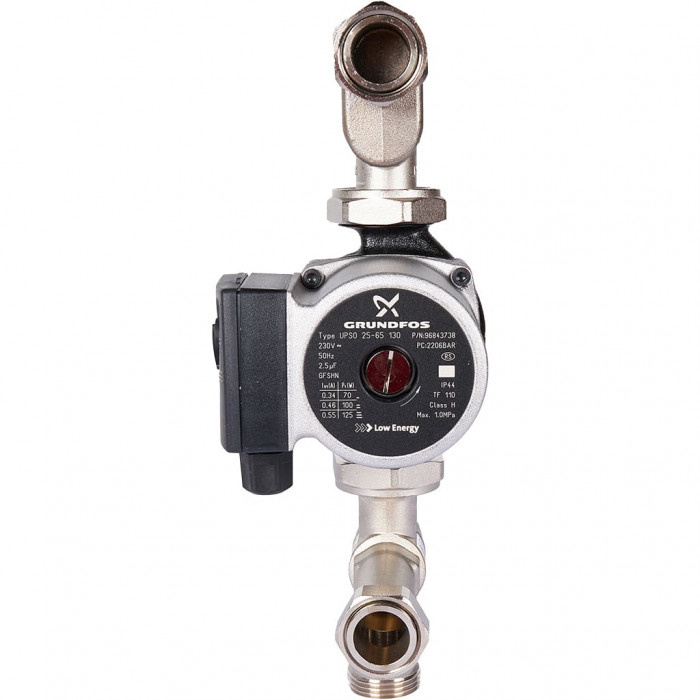 Насосно-смесительный узел STOUT SDG-0120 с термостатическим клапаном 20-55°C, с насосом UPSO 25-65, 130 mm