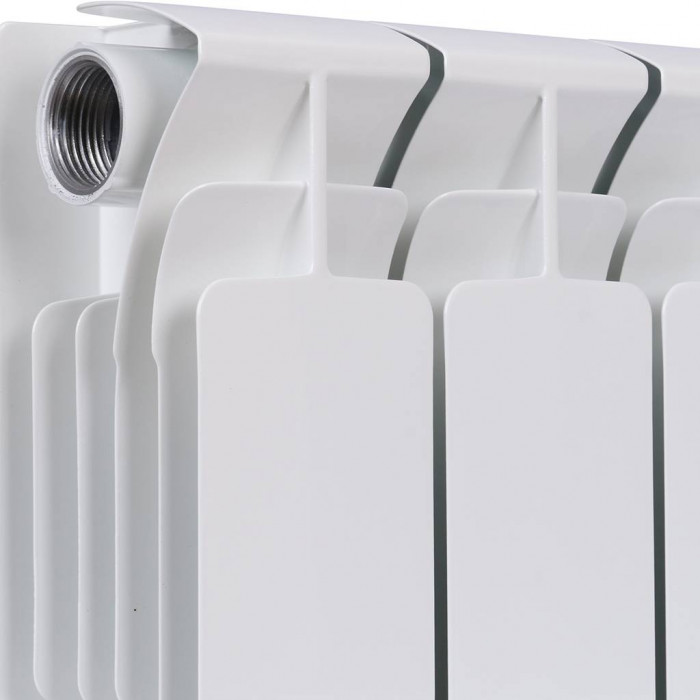 Биметаллический радиатор RIFAR BASE 200, 8 секций, боковое подключение, белый