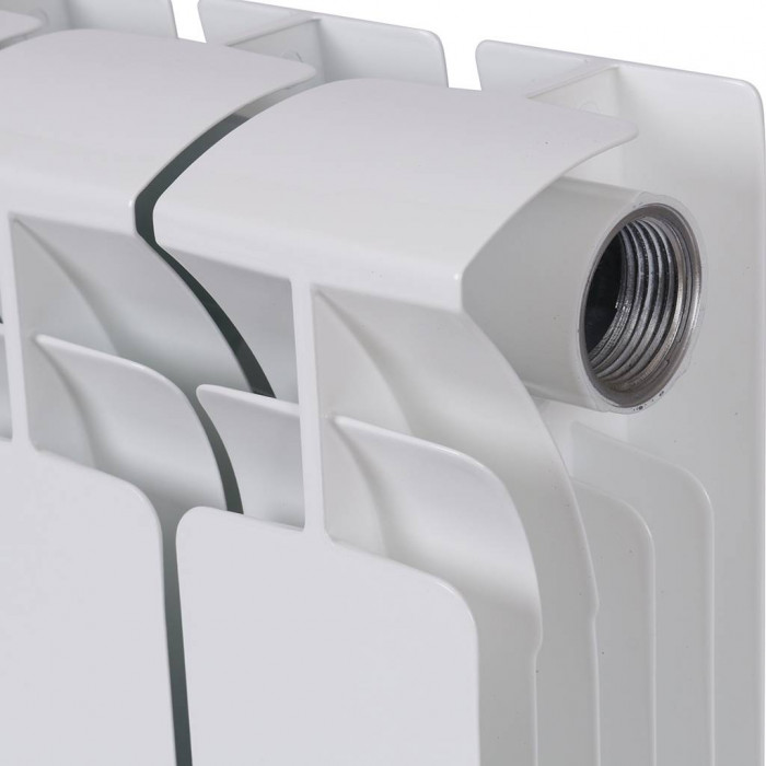 Биметаллический радиатор RIFAR BASE 200, 8 секций, боковое подключение, белый