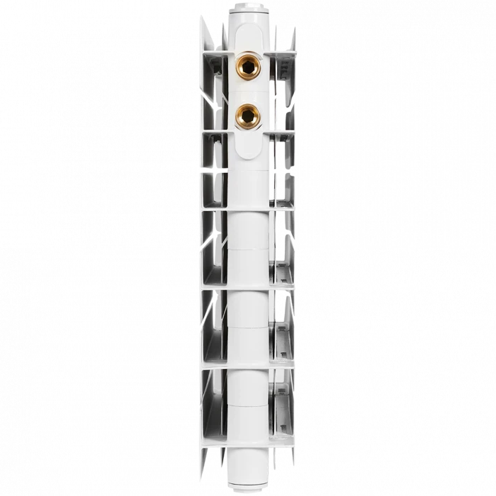 Биметаллический радиатор STOUT TITAN VENTIL 500, 6 секций, нижнее правое подключение, белый