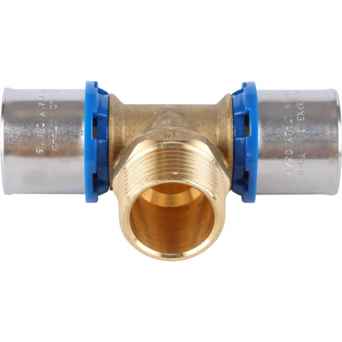 APE Тройник-переходник с наружной резьбой 32х1 х32 для металлопластиковых труб прессовой