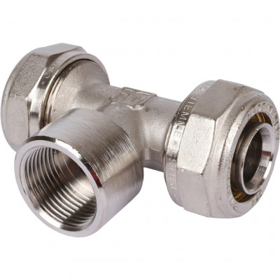 Тройник TIEMME с внутренней резьбой (32х3.0х1) для металлопластиковых труб винтовой