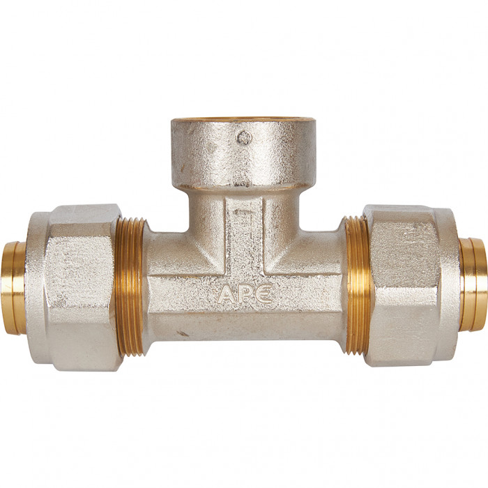 Тройник-переходник STOUT с внутренней резьбой 1 x32 для металлопластиковых труб винтовой