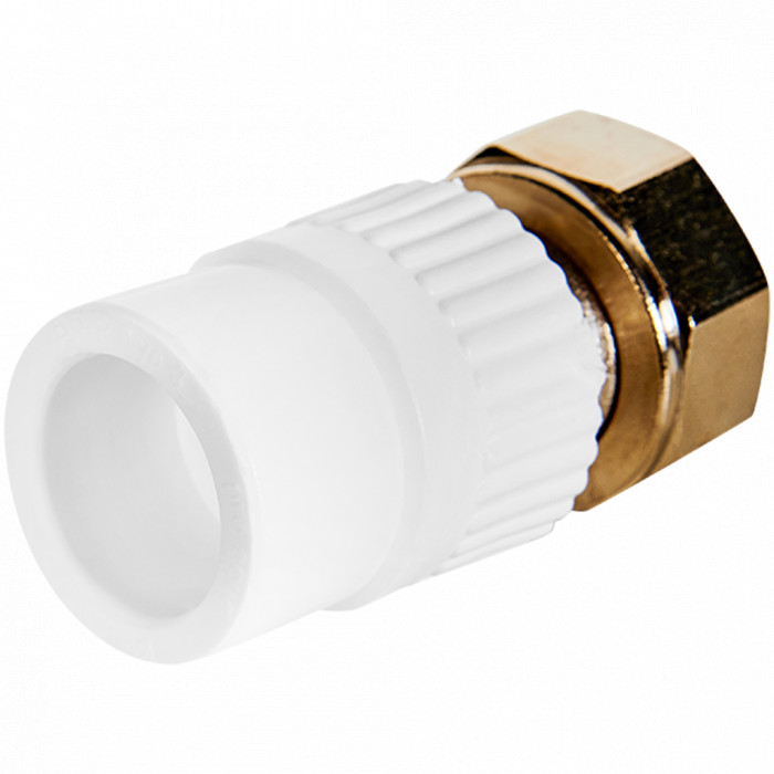 Pro Aqua PA75010P Pro Aqua d=20x3/4 PP-R Евроконус Белый