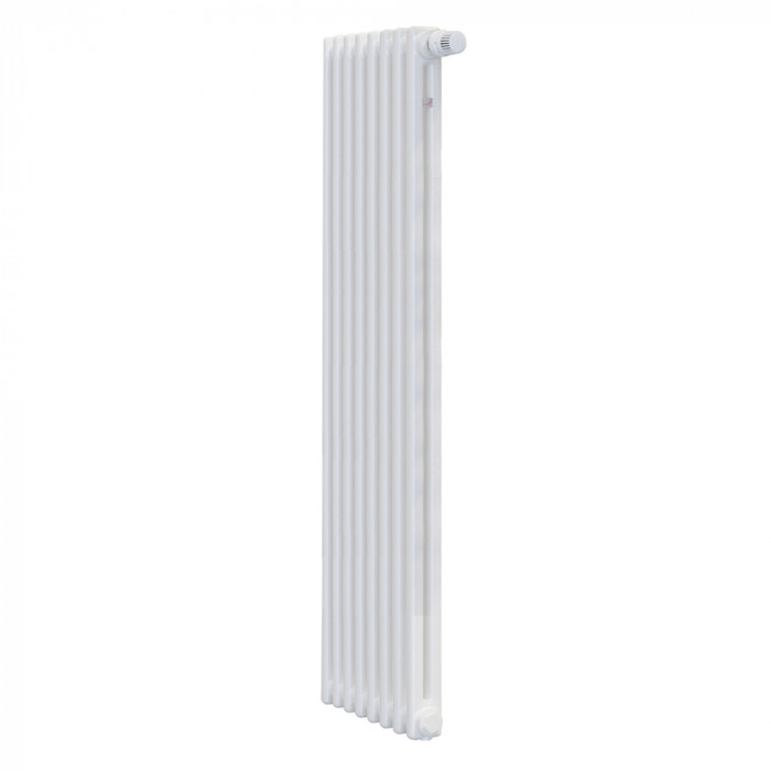 Стальной трубчатый радиатор Zehnder Charleston CH 2180-08 V002 1/2" Ral 9016, нижнее подключение